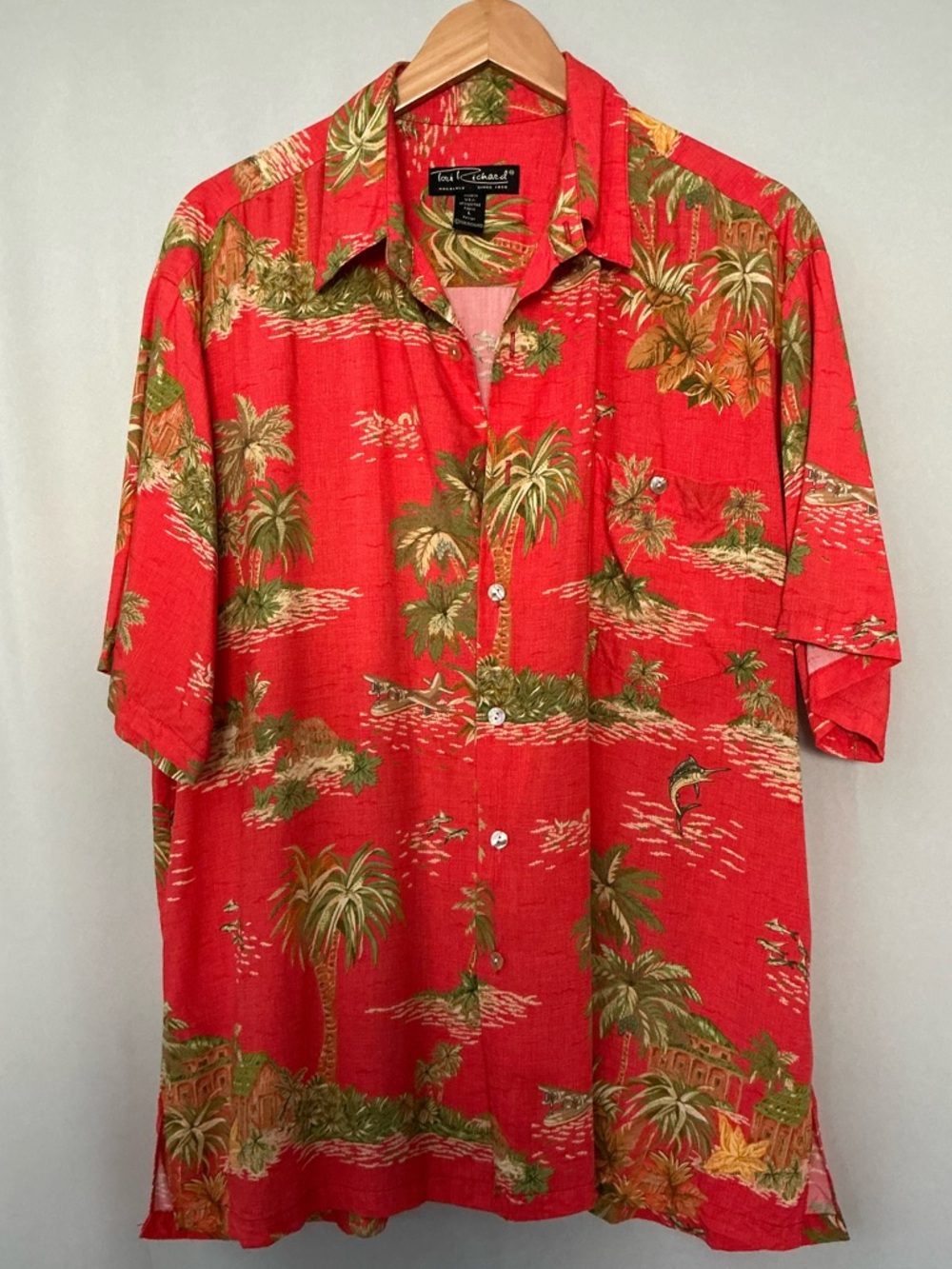 Tori Richard Men's Hawaiian Shirt Size L